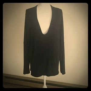 Express deep v-neck sweater